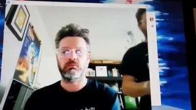 This dude made a custom Zoom background for his next meeting where he brings himself a cup of tea (by Jaws19show)