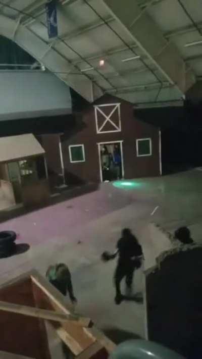 I actually did it. Refs told me to look as stupid as possible and sprint while Star Wars music played. I say it payed off.