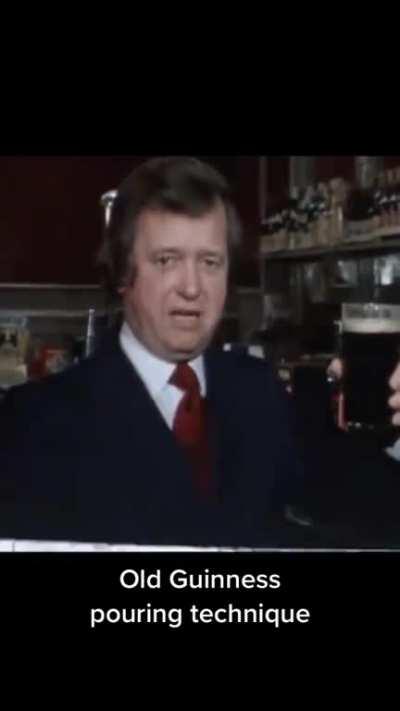 How Guinness used to be served