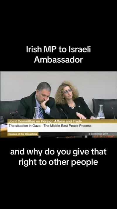 Irish MP Richard Boyd Barrett calling out Israel's bullshit