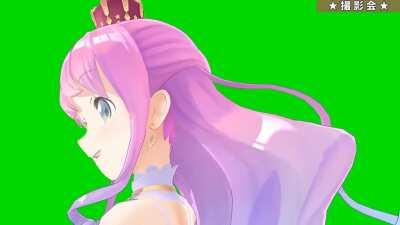 3D Luna accidentally shows overlay panel for her model, has to use Forget-It-Beam to erase your memories