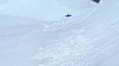 Kayaking at 100km/h+ on snow... source in comments