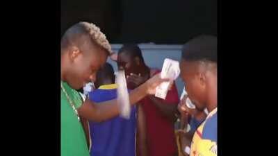 Nigerian footballer, Victor Osimhen, gets recorded going to a party without Covid protocols. Now he's positive