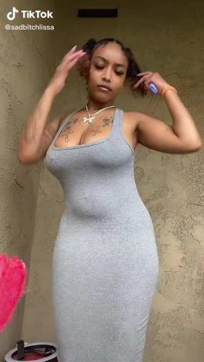 Amateur Big Ass Big Tits Ebony Homemade Natural Tits Pokies TikTok Porn GIF by ajira815