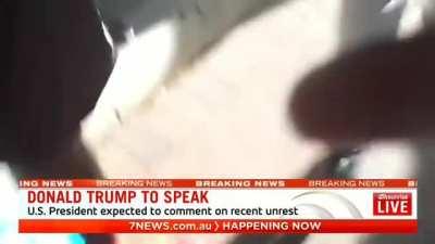 Out of control DC cops attack Australian TV Camera crew