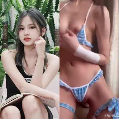 showing off more than she should