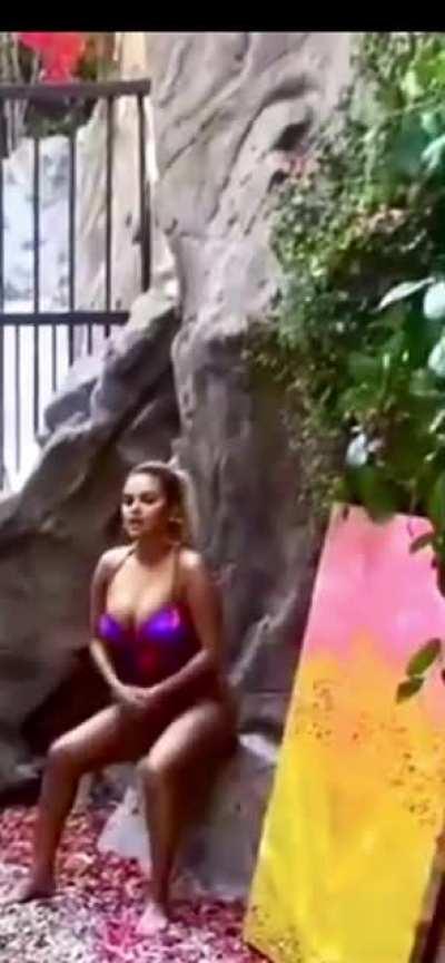 I told her to suck in her gut. She got mad..