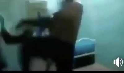 Família com Alzheimer acordando .