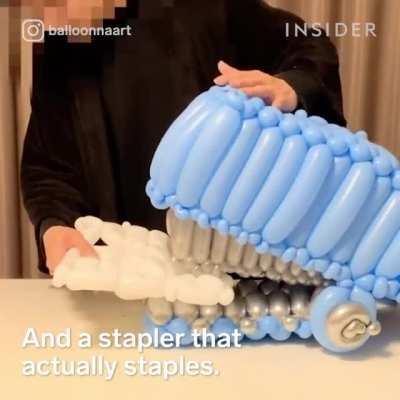 Complex balloon art by Ryo Kajiyama