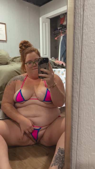 Chubby bod and bikini vibe