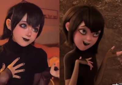 Cosplayer @seeu_cosplay (twitter) imitates CG character animation with uncanny accuracy.