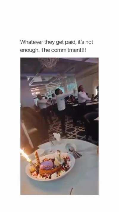 I wonder if the dancing was apart of the job title 👀💯