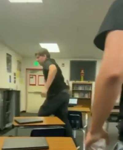 Dude eating knuckle sandwich for lunch