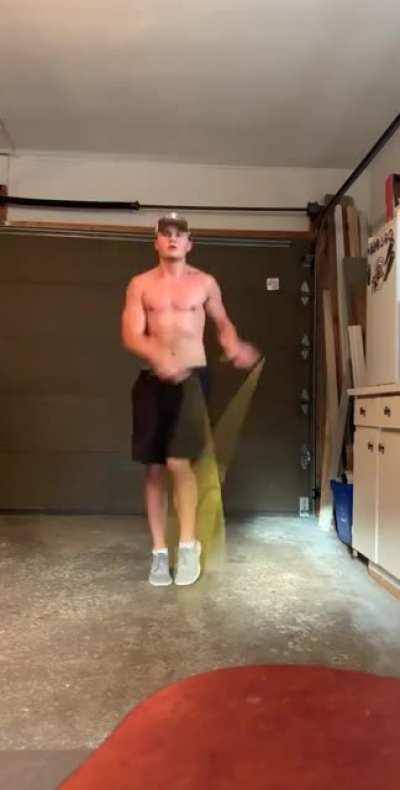 Tryin’ out the new rope