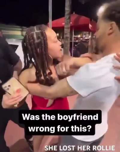 Girl loses her Rolex whilst street gambling, blames her boyfriend for not fighting to get it back