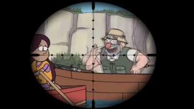 Her aim is gettin’ better!