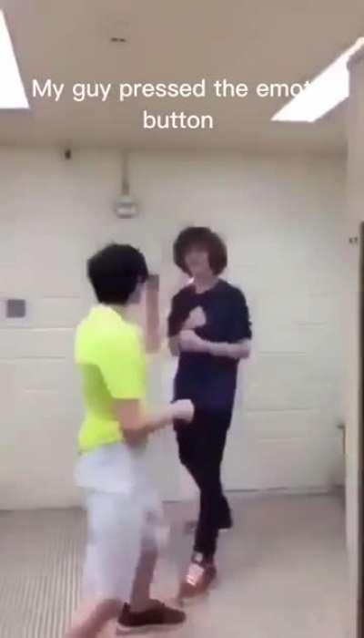 Bro click the emote button