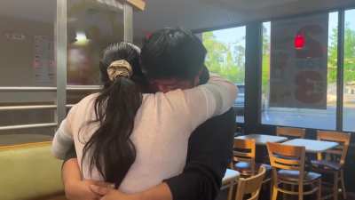 Juan Carlos Lopez-Gomez, US citizen who was apprehended for crossing Georgia/Florida state line, has been released. This is the moment he reunited with his mom.