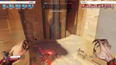 Why Rein tried to shatter me here, could shatter technically reach me? I saw shatter effects on my platform too... I'm confused