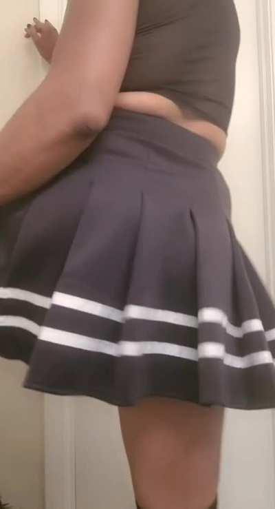 Lift my skirt and give me a spanking