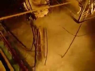 Erik Raude Oil Rig Moonpool Storm