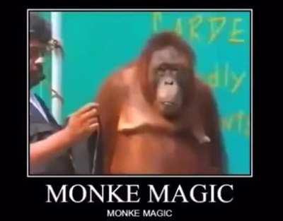 Monke magic.