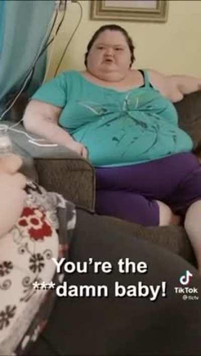 Try to be a big baby Amy