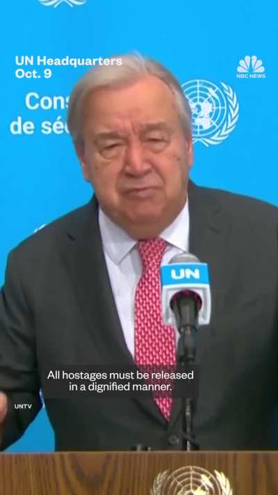 U.N. chief praises Gaza ceasefire agreement between Israel and Hamas: 