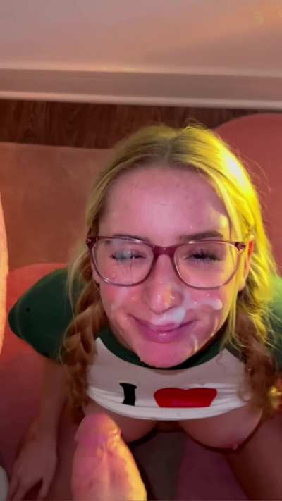 a face meant to be covered in cum