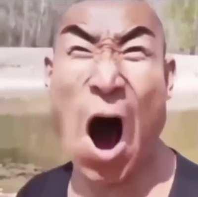 Chinese man aggressively vibes to Madness