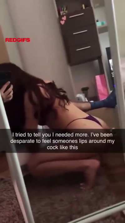 I told you I needed more