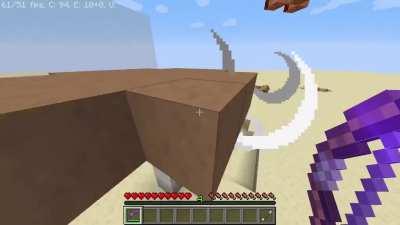 I made a mushroom bow for a datapack I have planned