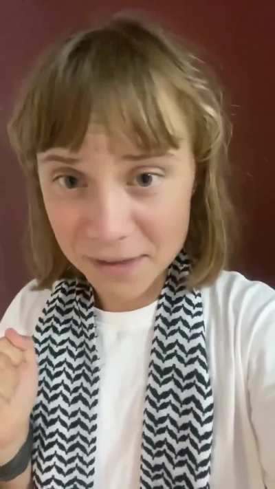 Greta Thunberg shares a video highlighting the conditions in which Palestinian adults and children are being held by Israel, following her release