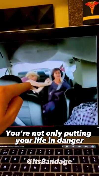 Guys tell your family and friends about the imp of read seat belt. Show them this video.