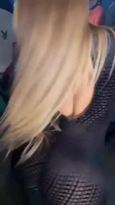 I would beat her back out