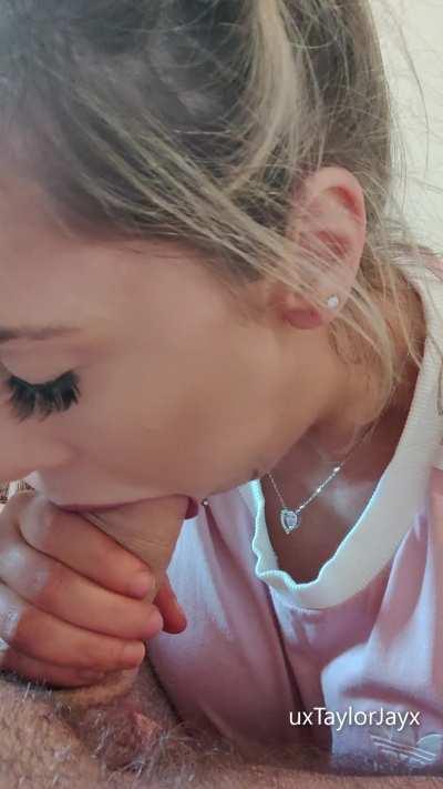 Do you want to worship this thick cock like me?