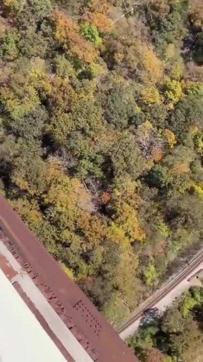 A heart stopping base-jump