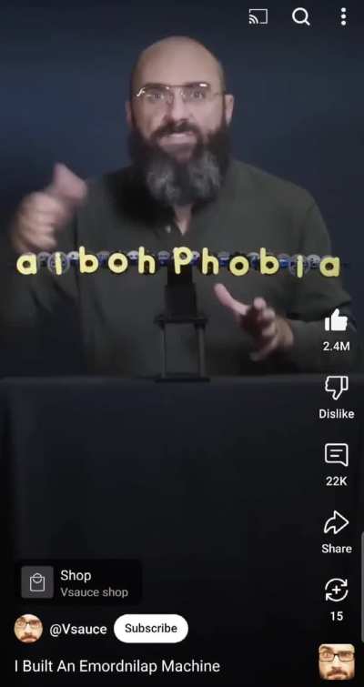 Hey, Vsauce, palindromes here