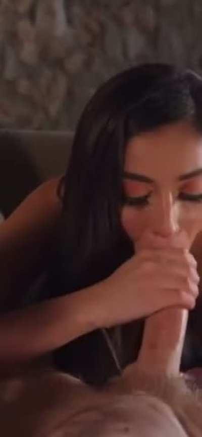 Finishing his monster cock