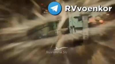 Two fiber-optic drones flew into the open door of an M113 armored personnel carrier while moving, Kursk region. The second drone finished off one of the surviving Ukrainian soldiers.