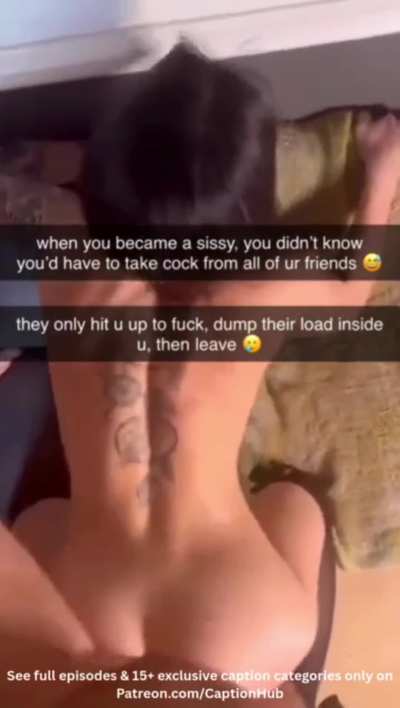 your new life as a sissy... 😅