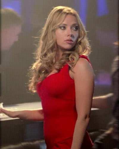 Scarlett Johansson in the club, looking for an obedient toy to play with tonight. How would you get her attention?