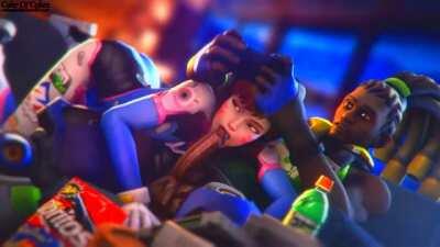 D'va can't stand Lucio playing like a noob (3D version)