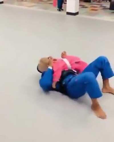 The pink little Girl is super cute