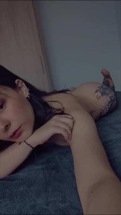 Oops I hope no one comes and fucks me while I lie down in bed!