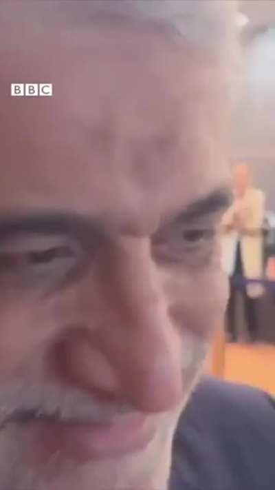 Amir Saeid Iravani (Representative of Iran to the UN) gets confronted by an Iranian after saying the Islamic Republic has always been committed to the protection of human rights.