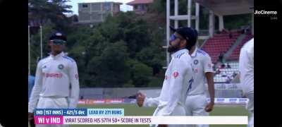 Koach after getting 76th run