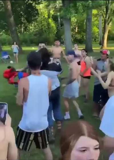 Terminator fan takes a tumble and gets caught by the wild nipple sucking bandit