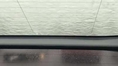 Got trapped in a car waiting the rain out