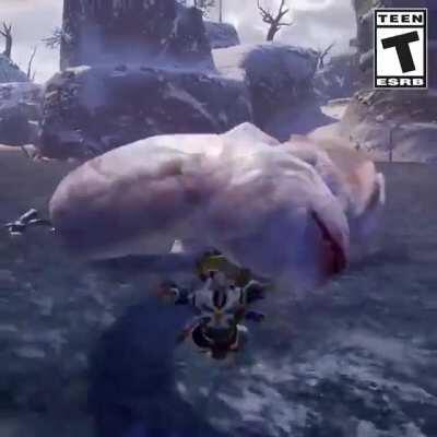 Khezu clip from the monster hunter twitter